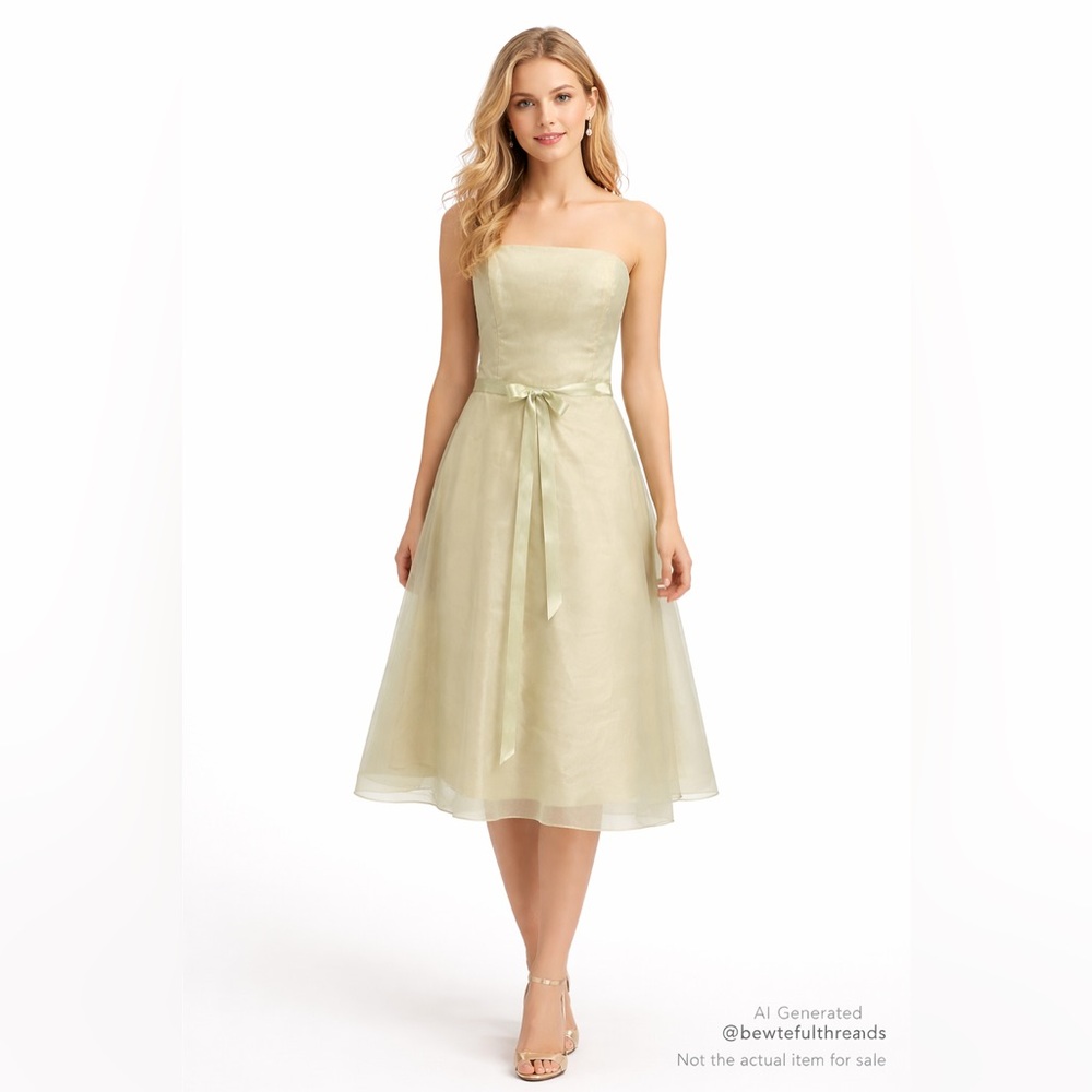 After Six Strapless Bridesmaid Dress Size 6 Fits XS